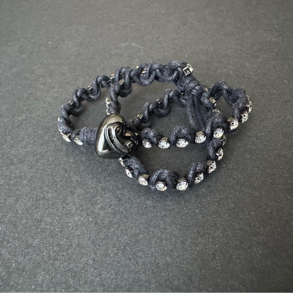 Juicy Couture Black Rhinestone Choker Necklace - Picture 5 of 6